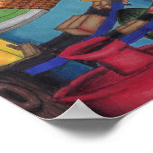 Treetop Fairy Village Copic Drawing Poster (Hoek)