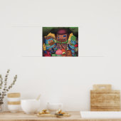 Treetop Fairy Village Copic Drawing Poster (Keuken)