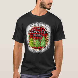 Treetops luisteren en kinderen luisteren naar niet t-shirt