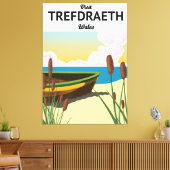 Trefdraeth zeereisposter canvas afdruk (Insitu (Woonkamer))