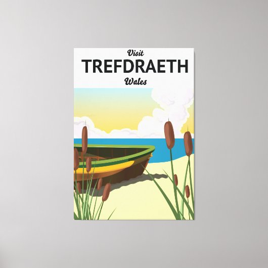 Trefdraeth zeereisposter canvas afdruk (Voorkant)