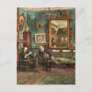 Treffry Dunn Rossetti & Dunton bij 16 Cheyne walk Briefkaart