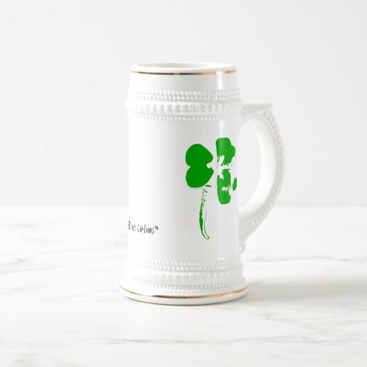 Trèfle de vert du jour de St Patrick - tasse de (Devant droit)