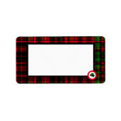 Trèfle écossais - Étiquette de cadre ouvert (Devant)