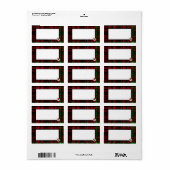 Trèfle écossais - Étiquette de cadre ouvert (Feuille entière)