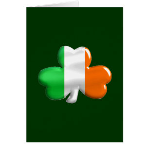 Trèfle irlandais de drapeau
