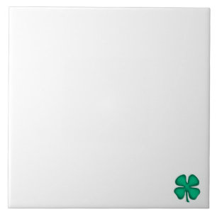 Trèfle irlandais Lucky 4 Leaf petit grand carreau