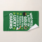 Trèfle Porte-Bonheur Enseignant St Patrick Irlanda (Serviette à main)