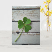 Trèfle Simple Carte (Fleur jaune)