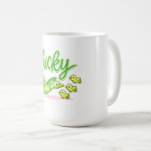 Trèfle Vert Chanceux - M Mug Café Saint Mignon (Devant droit)
