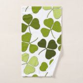 Trèfle vert dans une variété de nuances (Serviette à main)