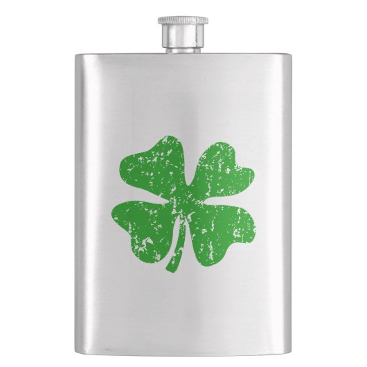 Trèfle vert de shamrock du flacon | de Jour de la (devant)