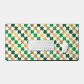 TRÈFLES CELTIQUES IRLANDAIS VERT ET OR (Clavier et souris)