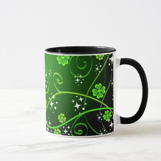 Trèfles et étoiles - tasse (Droite)
