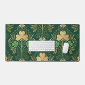 TRÈFLES IRLANDAIS VERTS & DORÉS ET FLOURS (Clavier et souris)
