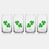 Trèfles shamrock Personnaliser Nom (Recto)