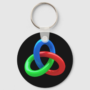Trefoil knot sleutelhanger