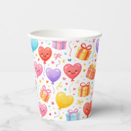 TreHeart Balloon Party Cup for Many Occasions Papieren Bekers