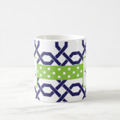 Treillis et graine Monogramme Mug (Centre)