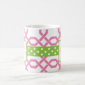 Treillis et graine Monogramme Mug (Centre)