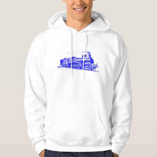 Trein 03 - Blauw Hoodie (Voorkant)