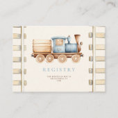 Trein 1e verjaardag register informatiekaartje (Voorkant)