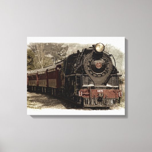 Trein 6 Verpakt Canvas Afdruk (Voorkant)