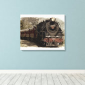 Trein 6 Verpakt Canvas Afdruk (Insitu (Houten vloer))