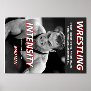 TREIN ALS EEN GEMAAKT MAN - WRESTLE POSTER