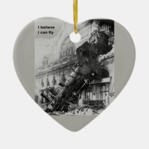 trein believe it can fly keramisch ornament