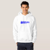 trein - blauw hoodie (Voorkant volledig)