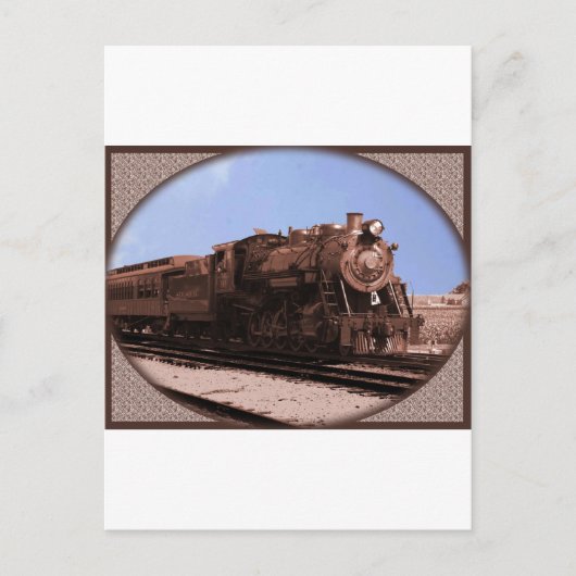 trein briefkaart (Voorkant)