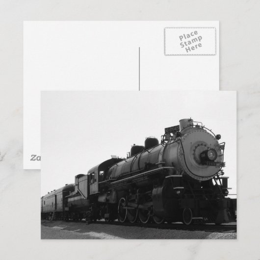 TREIN BRIEFKAART (Voorkant / Achterkant)