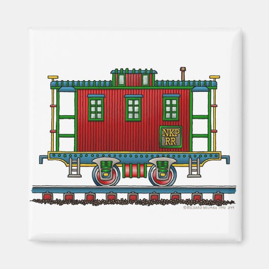Trein Caboose Auto Magneten (Voorkant)