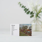 Trein - De Staalweg 1896 Visitekaartje (Staand voorkant)