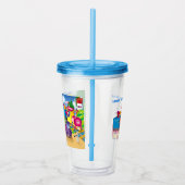 trein en auto acryl drinkbeker (Rechts)