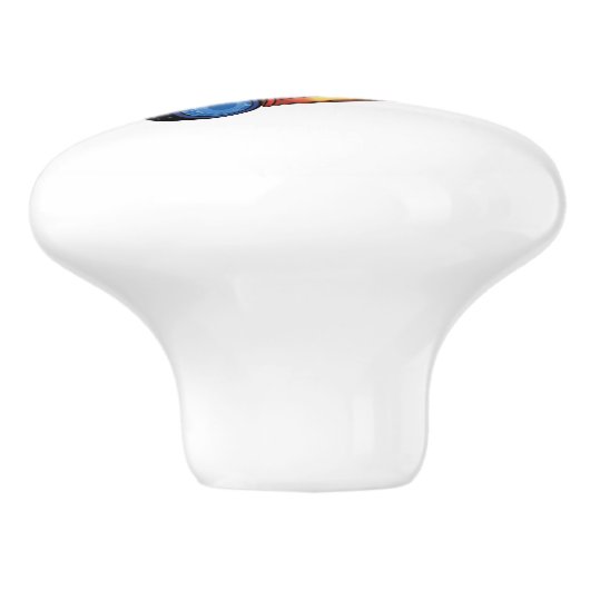 trein en auto keramische knop (Zijkant)