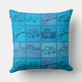 trein en auto kussen (Achterkant)