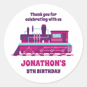  trein- en bijscholingskinderen ronde sticker