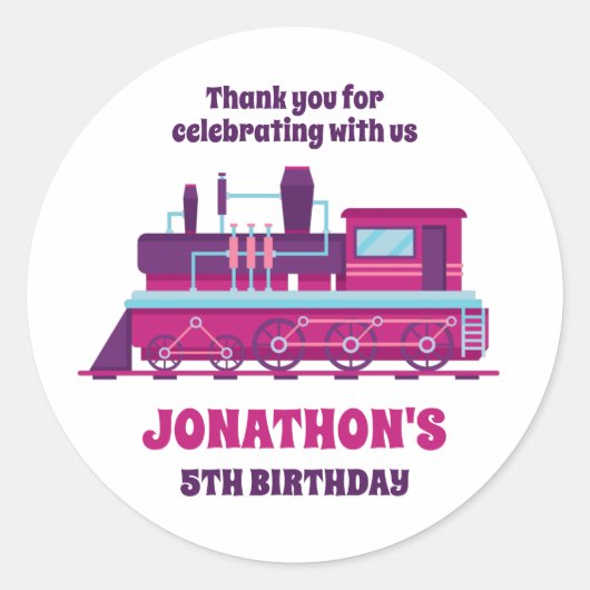  trein- en bijscholingskinderen ronde sticker (Voorkant)