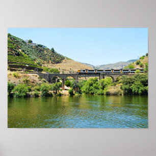 Trein en de Douro in Portugal Poster