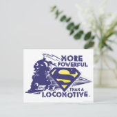 Trein en Logo Briefkaart (Staand voorkant)