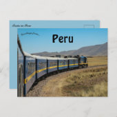 Trein in Peru Briefkaart (Voorkant / Achterkant)