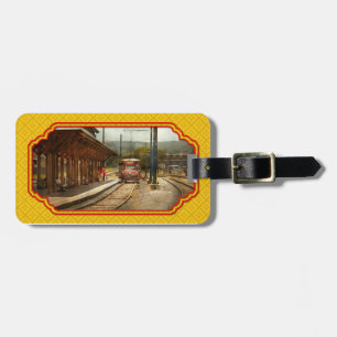 Trein - instappen in de Scranton Trolley Bagagelabel
