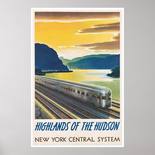 Trein Kunst Locomotief Poster Spoorweg Print Nieuw (Voorkant)