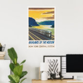 Trein Kunst Locomotief Poster Spoorweg Print Nieuw (Thuiskantoor)