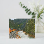 Trein langs de Animas-rivier, Colorado Briefkaart (Staand voorkant)