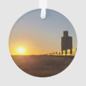 Trein met een graafversnelling ornament (achterkant)