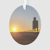 Trein met een graafversnelling ornament (voorkant)