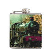 Trein met oprolmechanisme aftakkleppen heupfles (Voorkant)